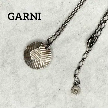 GARNI 가르니 텍스처 목걸이 실버925 레어 디자인