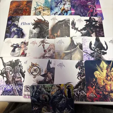 파이널 판타지 14 에오카페 랜덤 코스터 17장 세트