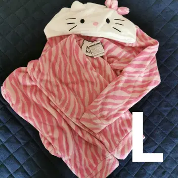 새상품 인형옷 산리오 일본 한정판 키티 플리스 룸웨어 L