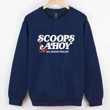 XL SCOOPS AHOY 기묘한 이야기 아이스크림 맨투맨
