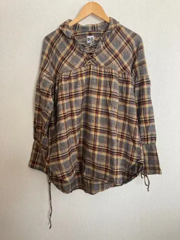 AIE 체크 무늬 풀오버 셔츠 XS 네펜데스