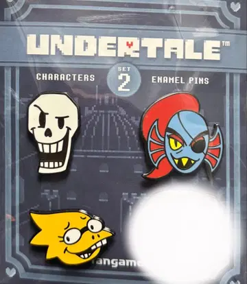 언더테일 UNDERTALE 핀 배지 언다인 파피루스 알피