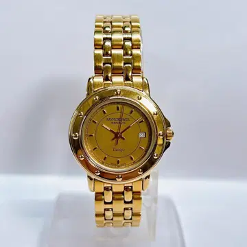 레이몬드 웨일 탱고 제네바 손목시계 데이트 골드 5360