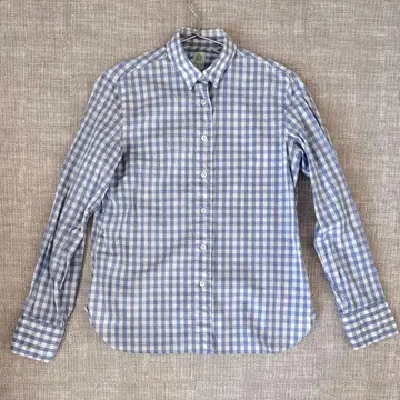 Finamore 피나모레 봄/여름 셔츠 스카이블루 깅엄 체크