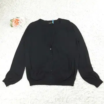 새상품급 Drawer 드로어 가디건 블랙 M 코튼 100% 얇은 소재