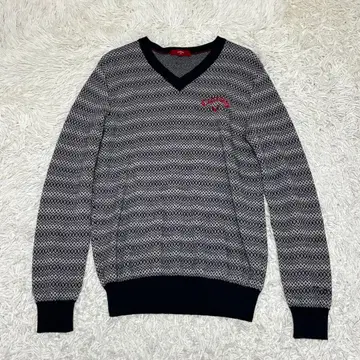 캘러웨이 골프 의류 패턴 니트 스웨터