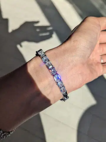 품격 up 지르코니아 AAA 테니스 팔찌 실버