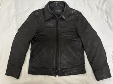 AVIREX 가죽 자켓 싱글 라이더스 양가죽 M 블랙