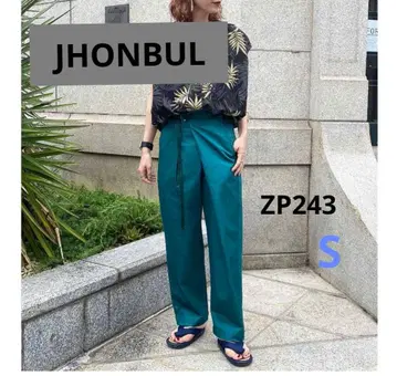 JHONBUL 젬블 랩 팬츠 ZP243 S 블루 정가 16500엔