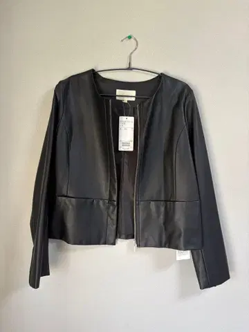 가죽 자켓 BEAMS 블랙 M