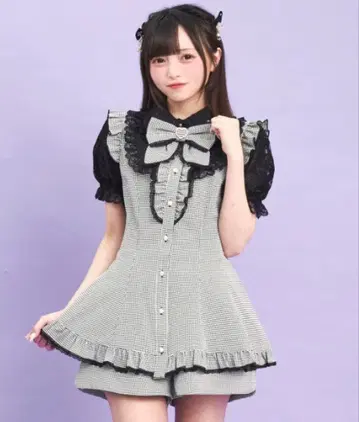 시크릿허니 셋업 반팔 그레이