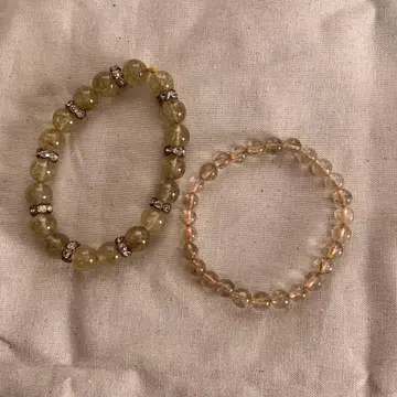 루틸 쿼츠 팔찌 2개 세트