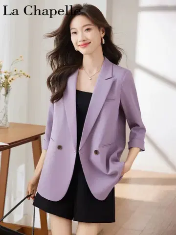La Chapelle 라벤더 테일러드 자켓