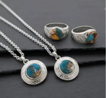 GARNI 오이스터 카퍼 터콰이즈 목걸이