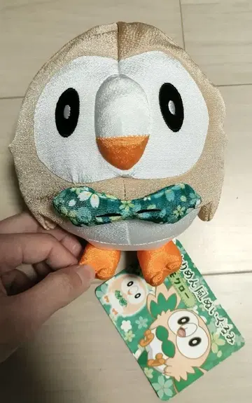 크레이프 원단풍 봉제 인형 모쿠로 포켓몬 센터 택 포함 포켓몬