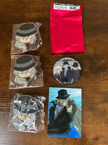 명탐정 코난 진 헤어 클립, 캔뱃지, 카드 세트