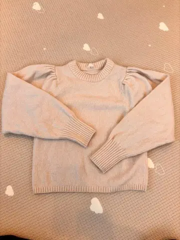 ARKET 울 100% 퍼프 슬리브 니트