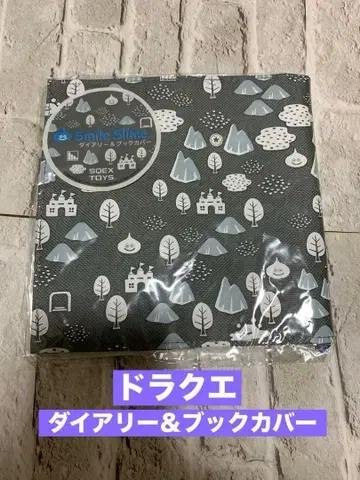 새상품 드래곤 퀘스트 굿즈 스마일 슬라임 텍스타일 필드 다이어리 북커버