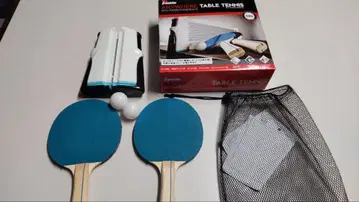 휴대용 탁구 세트 (라켓 2개, 공 2개)