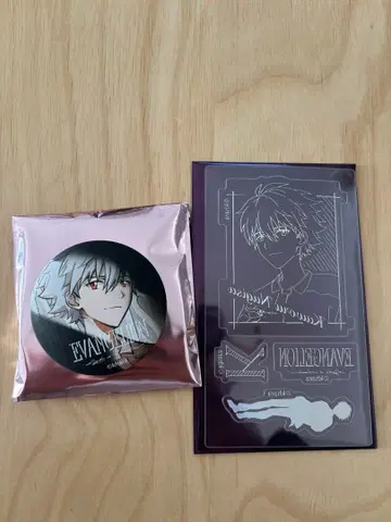 에반게리온 and ST popup 캔뱃지 스티커 나기사 카오루