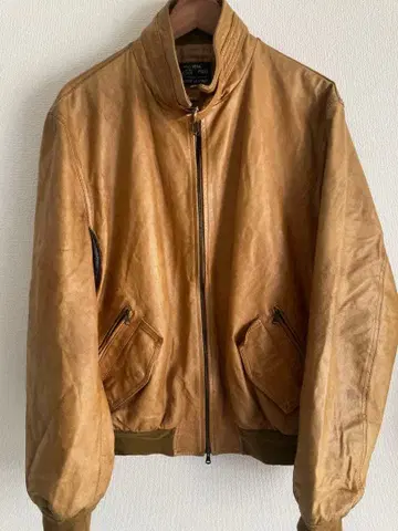 90s 빈티지 봄버형 VERA PELLE 가죽 자켓