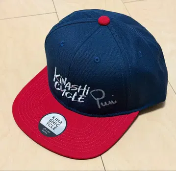 기나시 사이클 스냅백 캡 네이비 x 레드 미사용 새상품