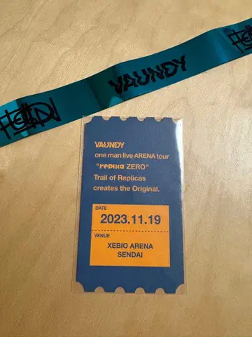 VAUNDY replica ZERO 티켓 카드 미개봉 B상