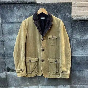 GAIJIN-MADE 남성용 코듀로이 보아 자켓 브라운