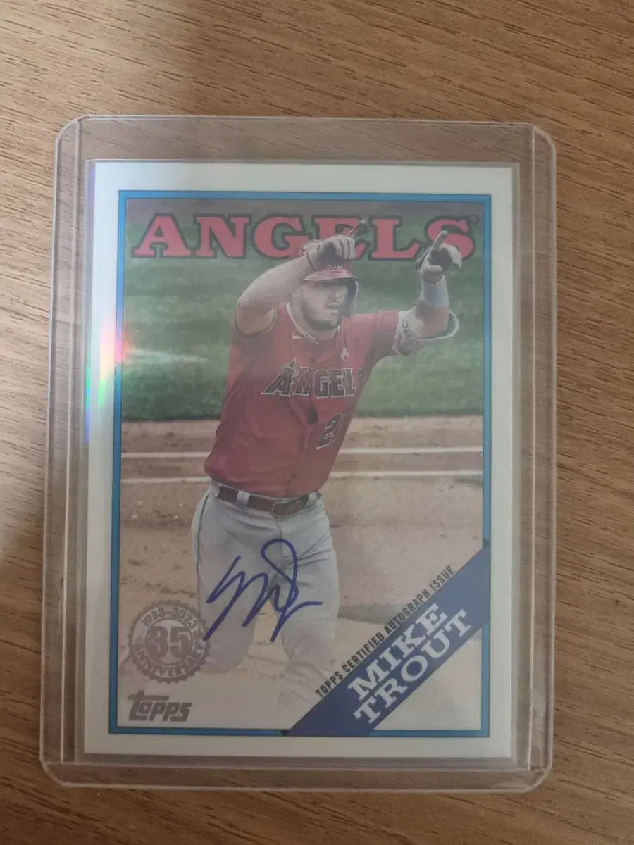 2023 topps update 마이크 트라웃 오토카드