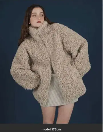 Mili affinity 보아 자켓 베이지 FREE