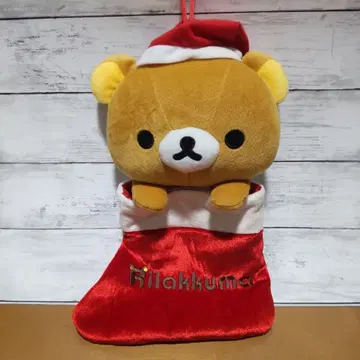 리락쿠마 산타클로스 크리스마스 양말 벽걸이 봉제 인형