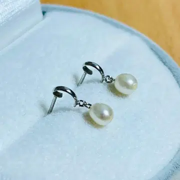 K14WG 캐치 귀걸이 펄