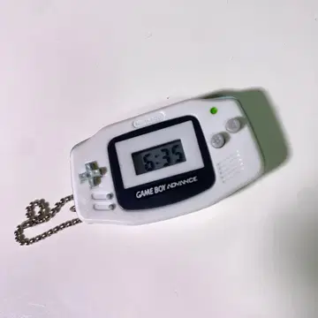 [ 헤이세이 레트로 ] 당시품 GBA 워치 키링 화이트