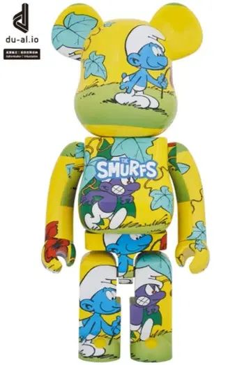 베어브릭 1000% The Smurfs The Purple Smurfs