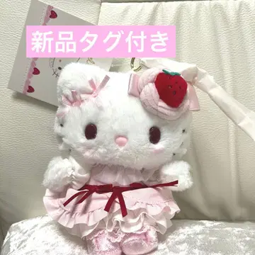 택 포함 새상품 딸기 휘핑 케이크 시리즈 봉제 인형 키링