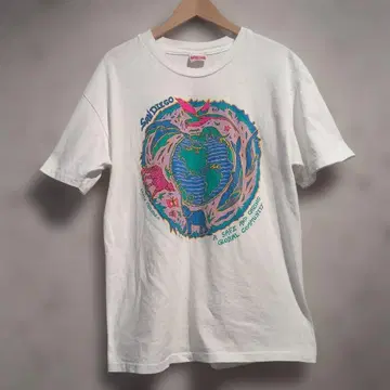 80s Hanes 샌디에이고 지구 디자인 T셔츠 L 빈티지