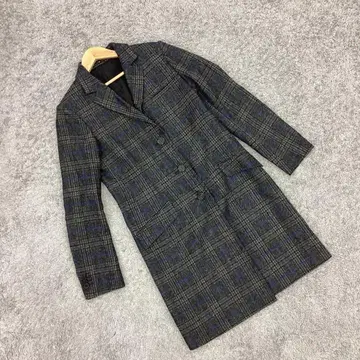 인기 theory/띠어리 [ M ] 체크 무늬 체스터 코트/롱 기장