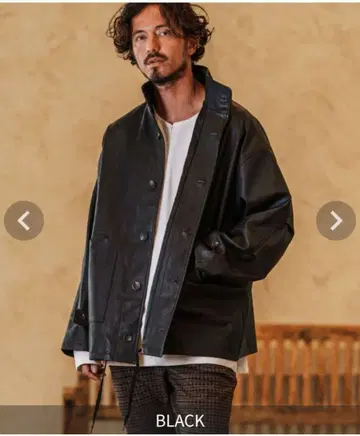 4일간 한정판 가격 인하 [ CAMBIO ] 페이크 가죽 자켓