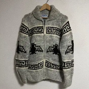 KANATA 카나타 썬더버드 카우친 니트 자켓 캐나다제