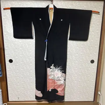 럭셔리 자수! 오동나무, 모란, 국화, 유수문 전통 예복 기모노 2882