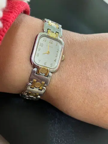 RADO 아날로그 손목시계 실버/골드