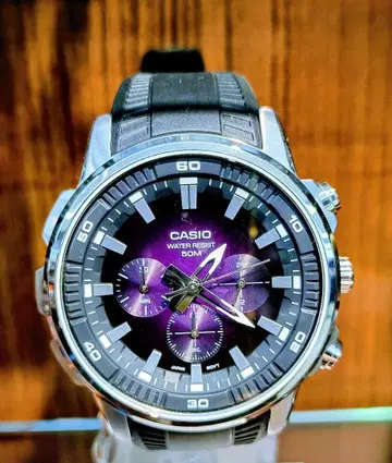 CASIO 크로노그래프 MTP-E505+