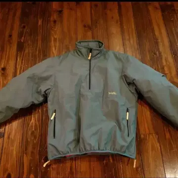ZARA 하프 지퍼 아노락 그린 나일론 자켓 M 사이즈