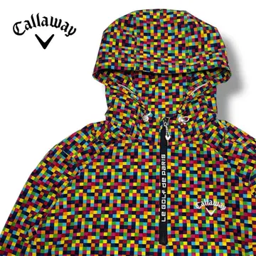 컨디션 최상 Callaway 캘러웨이 아노락 후드티 하프 지퍼 골프