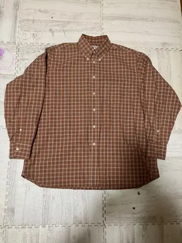 INDIVIDUALIZED SHIRTS 브라운 체크 셔츠