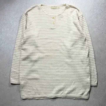 L.L.Bean 엘엘빈 헨리넥 니트 - 코튼 긴팔