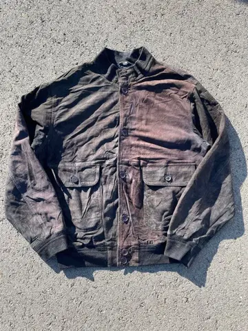 80s~ vintage 발스타 자켓 블랙 레어 컬러 스웨이드