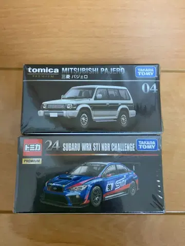 토미카 프리미엄 4 미쓰비시 파제로 24 SUBARU WRX STI 세트