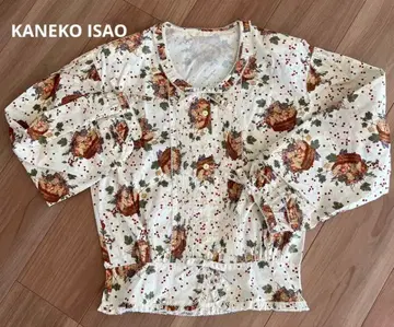 KANEKO ISAO 후르츠 바스켓 체리 패턴 블라우스