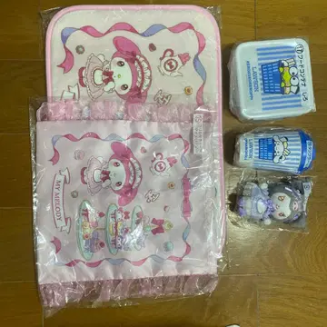 로손 산리오 캐릭터즈 뽑기 마이멜로디 쿠로미 뽑기 5세트